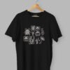 Camiseta H. negra frente Camiseta Hongosto
